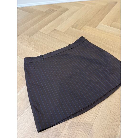 NEw With tags - Zara - Brown stripped mini skirt w/tag - XS - Picture 2 of 8